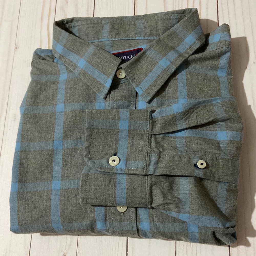 UNTUCKit Window Pane Check Button Down